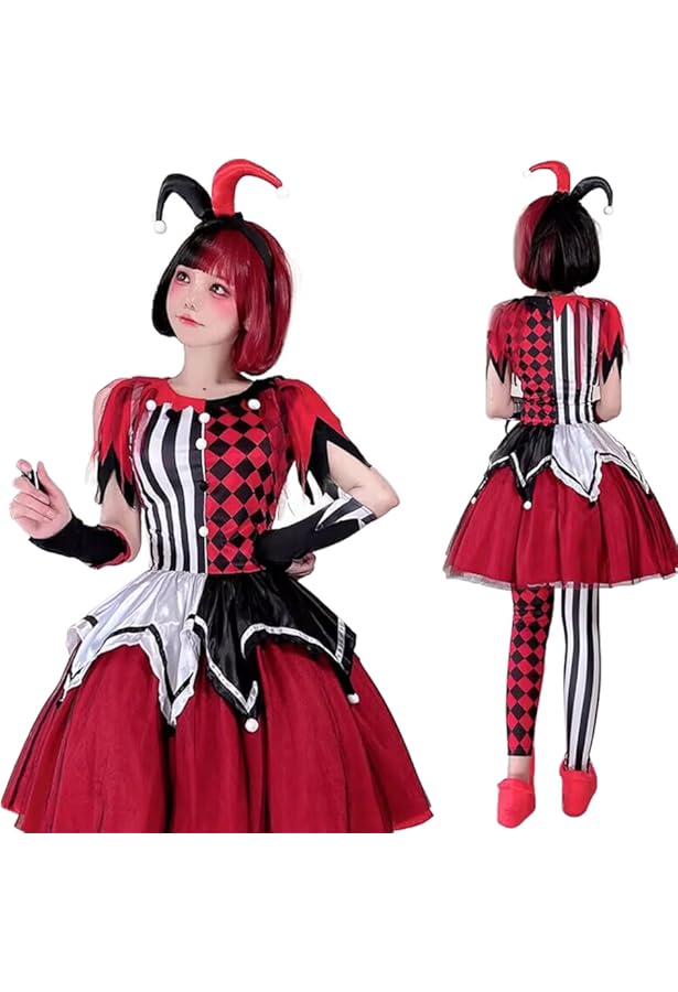 Amazon.co.jp: [JUNDOMECY] ピエロ コスプレ マジシャン 衣装